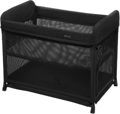 Pat pliabil cu 2 niveluri KinderKraft - Moon Dream, Black
