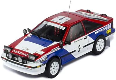 Model de colecție IXO Curse: Mașini - Nissan 200 SX, No.9, Rallye Cote d`Ivoire, H.Kirkland/R.NIxon (1987)