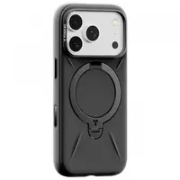 Husa MagSafe pentru Apple iPhone 17 Pro, Torras, QPRO Silicone, Neagra