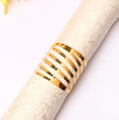 Inele de șervețel Morello - Elegant Gold, 6 buc.