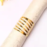 Inele de șervețel Morello - Elegant Gold, 6 buc.