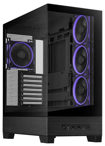 Cutie ASUS – A31 Plus TG ARGB, mid tower, neagră