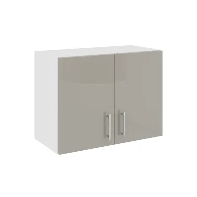 Corp Superior Hota Karo, Gri Lucios/Alb, MDF, 60 x 30 x 45 cm