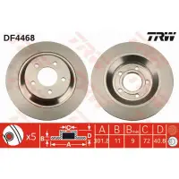 Disc frana TRW DF4468
