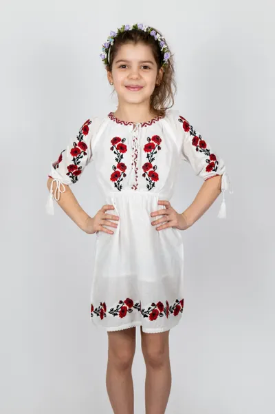 Rochie traditionala fetite Aliona 2