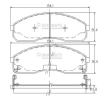 Set placute frana, frana disc NIPPARTS J3600310