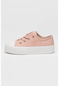 Tenisi cu detaliu logo - Roz pastel
