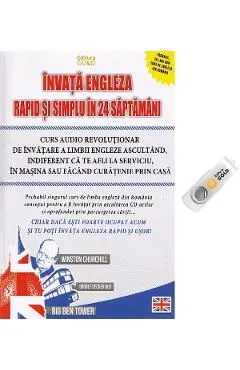Invata engleza rapid si simplu in 24 de saptamani + Stick USB
