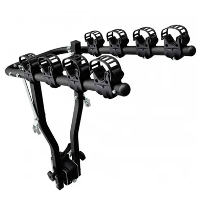 Suport pentru 4 biciclete, Peruzzo Arezzo 667/4N, cu prindere pe carligul de remorcare, Negru