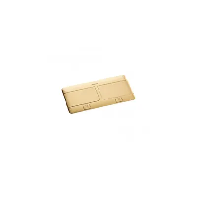 Doza pardoseala tip POP-UP - 2 x 4 module - brushed brass