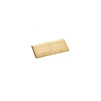 Doza pardoseala tip POP-UP - 2 x 4 module - brushed brass