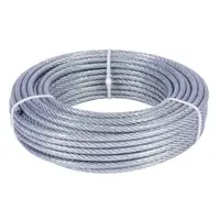 Cablu otel zincat Micul Fermier, plastifiat, diametru 4-5.5mm, lungime 25m