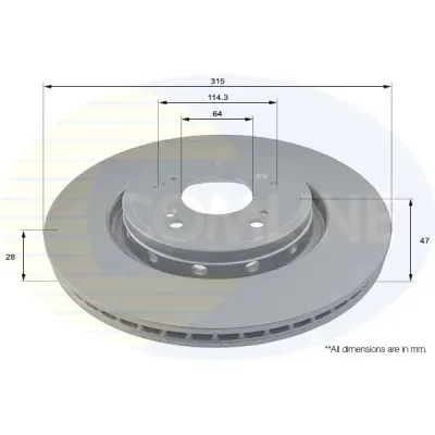 Disc frana COMLINE ADC0577V