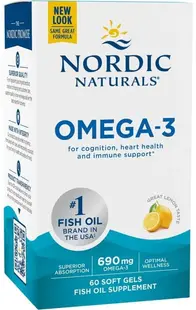 Omega-3, 690 mg, 60 capsule de gel, Nordic Naturals