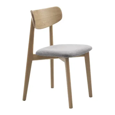 Scaun de dining gri deschis/în culoare naturală Elim – Unique Furniture