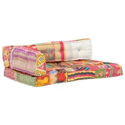 Gossi perna pentru canapea din paleti, multicolor, textil, petice
