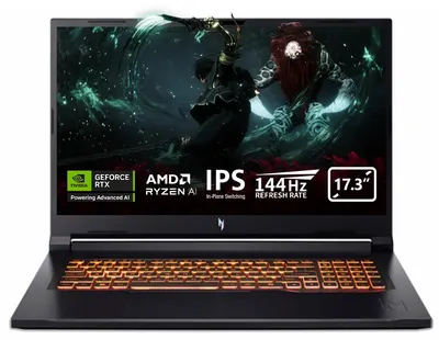 Laptop gaming Acer - Nitro V17 ANV17-61, 17.3'', FHD, Ryzen Al 7, 144Hz, RTX 4050, 32 GB RAM