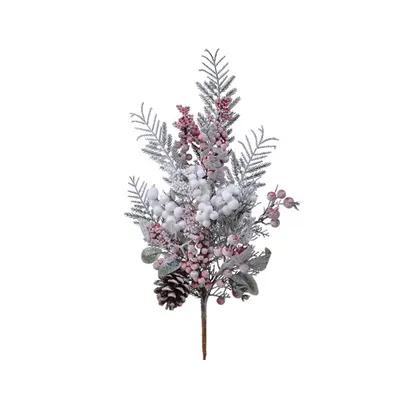 Decoratiune - Deco Spra Mix Berries Snow, Green/white 68 cm
