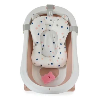Set cadita pliabila si reductor textil Cangaroo Palma 75 x 35 cm Pink