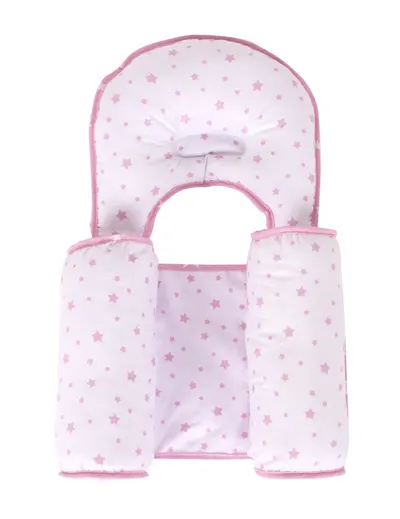 Pozitionator cu pernuta anti-plagiocefaliei Pink
