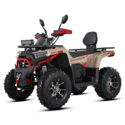 ATV Asix Challenger T3B 250cc, roti 10 inch, 1+1 viteze, cu injectie, culoare crem rosu