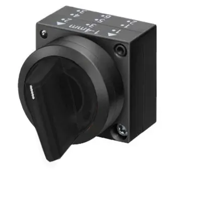 Buton selector cu 2 pozitii, 50°, cu retinere