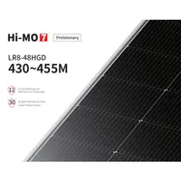 Panou Fotovoltaic LONGi LR8-48HGD-445M 445W – Eficienta maxima 22.3%, celule bifaciale N-Type cu degradare redusa