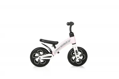 Bicicleta copii fara pedale Scout Pink, de echilibru, roti din spuma EVA, scaun reglabil pe inaltime de la 30 cm pana la 33 cm, varsta 2-4 ani, maxim 25 de kg, ghidon reglabil in inaltime de la 49 cm pana la 51.5 cm