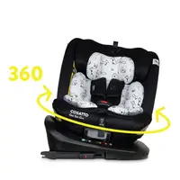 Scaun auto Cosatto Get Set Gro Foxed I-Size Rotativ 360, Spatar si Tetiera reglabile, Husa detasabila, Isofix, TopTether, 40-150 cm