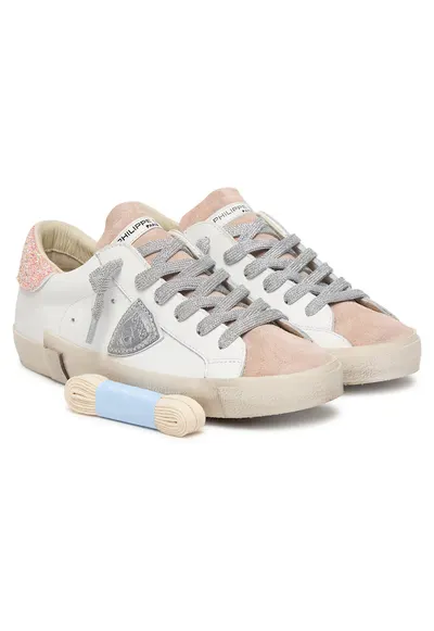 Tenisi dama - piele naturala/sintetic - multicolor - cu sireturi suplimentare
