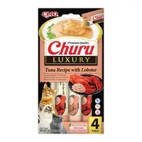 Churu Luxury, Recompensa Cremoasa Pisici, Ton si Homar, 14 g x 4 buc