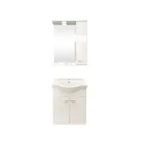 Set mobilier baie Ukra suspendat 3 piese alb 55 cm