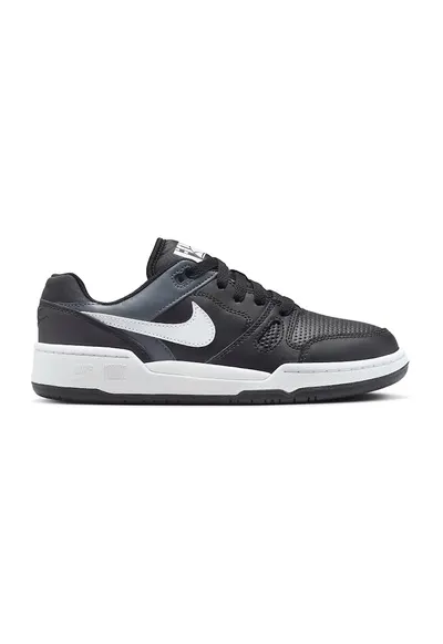Pantofi sport low-cut din piele si piele ecologica Full Force - Negru/Gri carbune