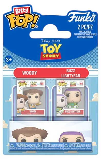 Set mini figurine Funko Bitty POP! Disney: Toy Story - Woody & Buzz Lightyear
