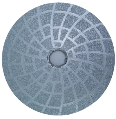 Paduri / dischete diamantate brazate in vacuum pt. slefuire uscata #100 Ø125mm - DXDY.DRYPADVACU.125.0100