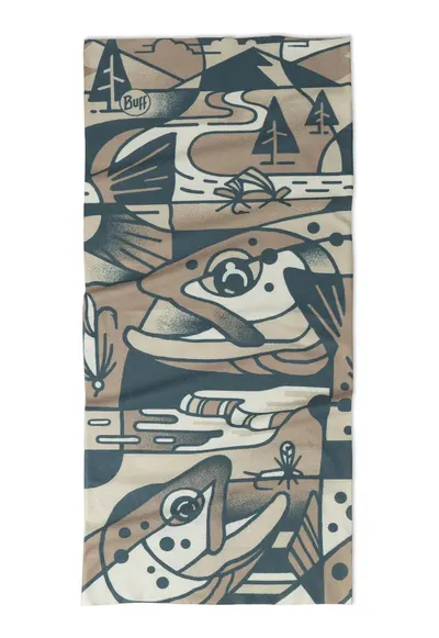 Bandana Coolnet UV - LAKE RIVER MULTI - culoare multicolor - multisport - pentru adulti - marime universala