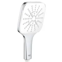 Para de dus Grohe Rainshower SmartActive Cube 130 26551LS0, 1/2, universala, 3 pulverizari, anti-calcar, Crom/Alb