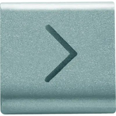 Placa pentru buton - 22X22mm - HORIZONTAL ARROW - TITANIUM - CHORUS