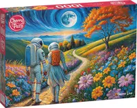 Puzzle Cherry Pazzi din 1000 piese - Dragoste cosmică