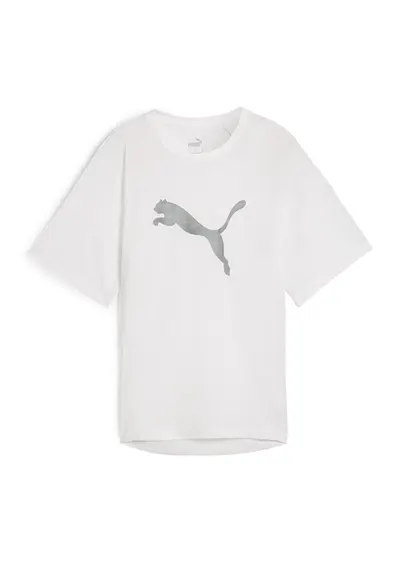 Tricou relaxed fit Evostripe - Alb