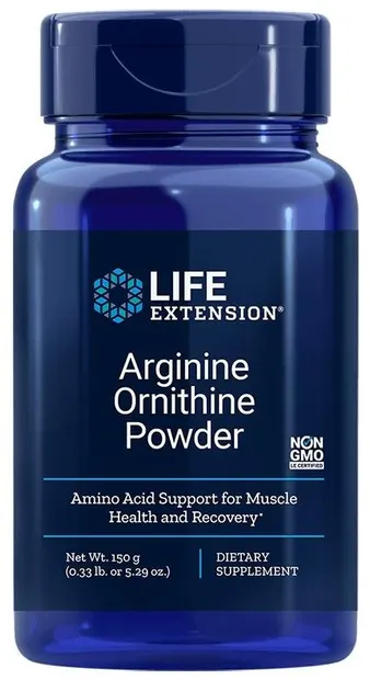 Pulbere de Arginină și Ornitină, 150 g, Life Extension