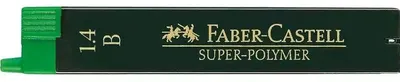 Graffiti de rezervă Mini Faber-Castell - Super-Polymer, 1.4 mm, B, 12 bucăți