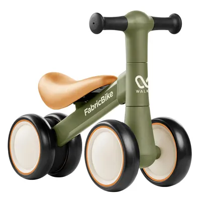 Walker - Bicicletă de echilibru pentru bebeluși 10-24 luni, 4 roți. Green