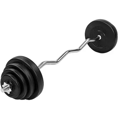 Set haltera, MOVIT® cu bara SZ de 120cm si discuri din ciment de 23.5 kg