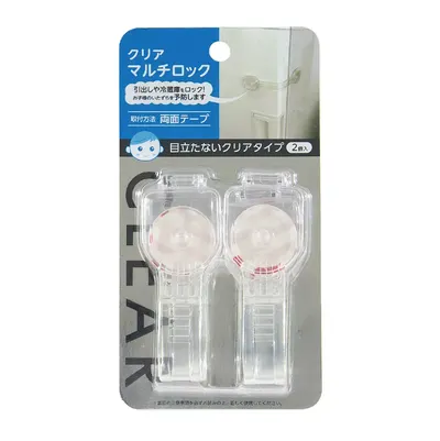 Set 2 opritoare pentru sertare, din plastic, multifunctional, transparent