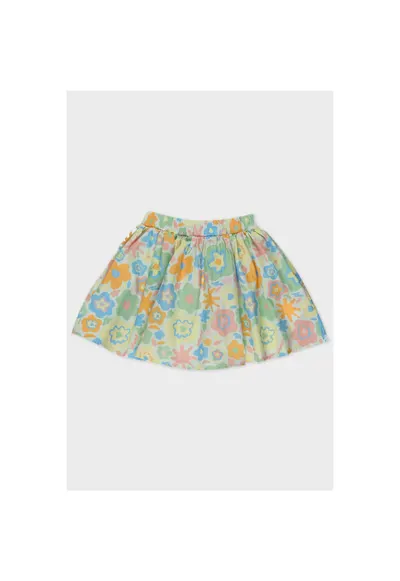 - Fusta cu Imprimeu Floral pentru Bebelusi - Verde - 56/62 cm