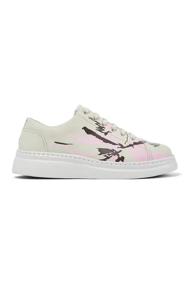 Pantofi sport wedge Runner Up Twins 8661 - Maro/Roz deschis/Bej deschis