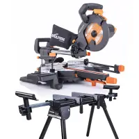 Pachet fierastrau circular stationar multifunctional R210SMS-300+ de 210mm + stand