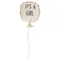 Decoratiune perete balon Childhome, 35x26x8 cm, Fata