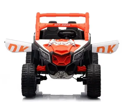 Masinuta electrica pentru 2 copii Nichiduta Off Road 4x4 Orange,acumulator 12V4.5Ah,roti eva cu rulment ,telecomanda 2.4G,lumini led,functie slow start,unitate audio cu usb si mp3